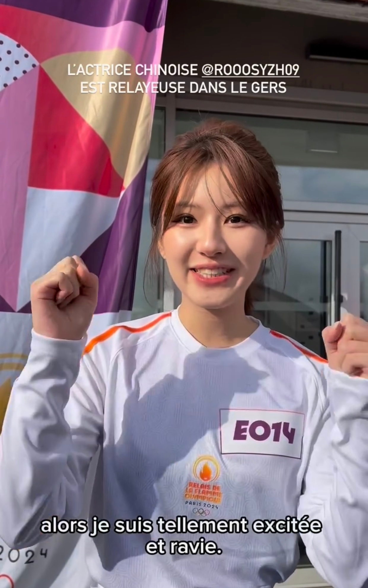 Chinese Actress Zhao Lusi Shines as Torchbearer at 2024 Olympics: A Celebration of Sport, Culture, and Heritage