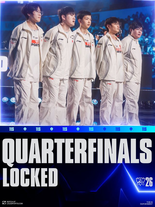 TES Beat BLG 2-1 in an All-Chinese Showdown to Reach the Worlds Quarterfinals